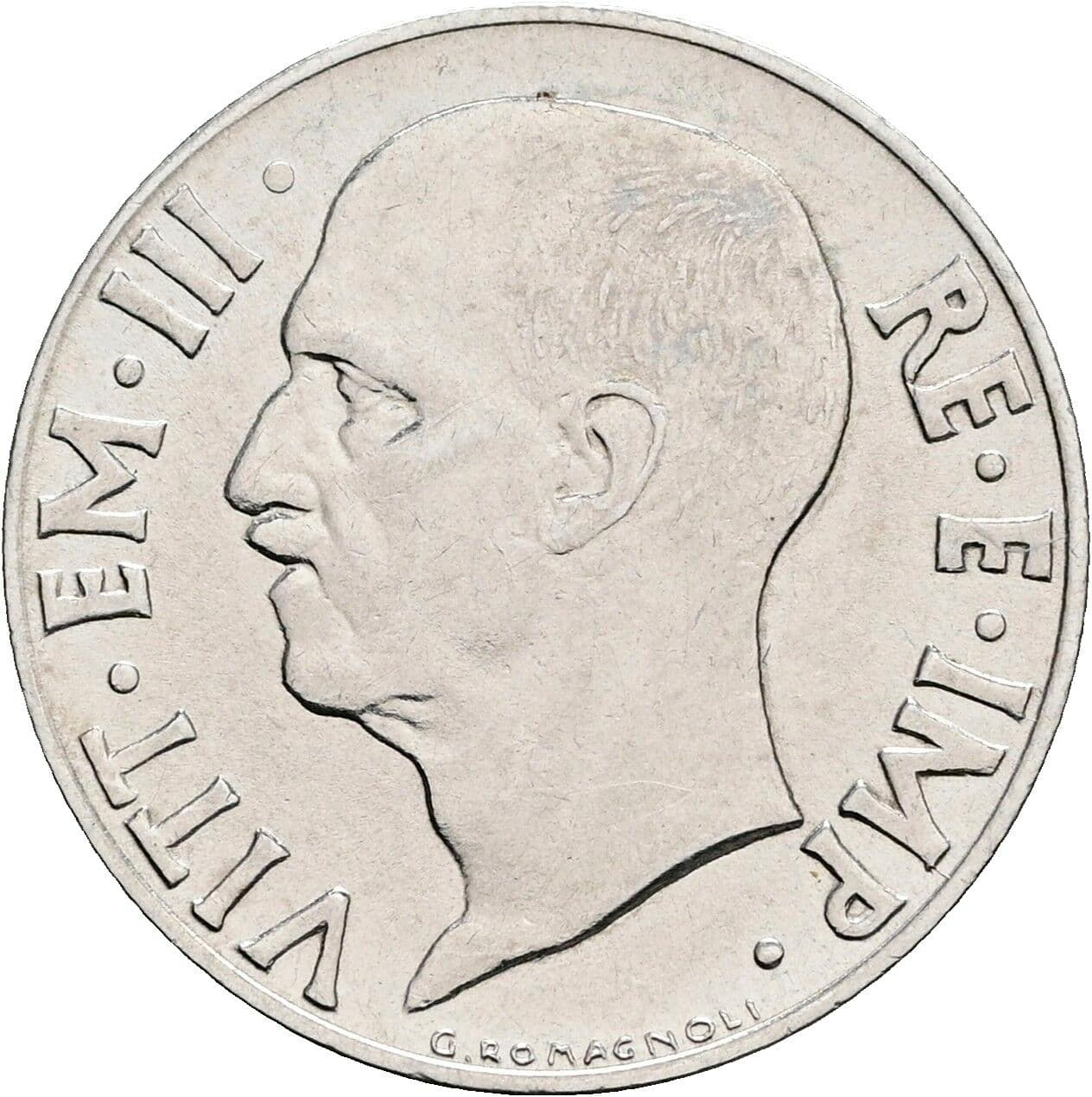 20 Centesimi Vittorio Emanuele III. 1900-1946 1940 – Vorderseite