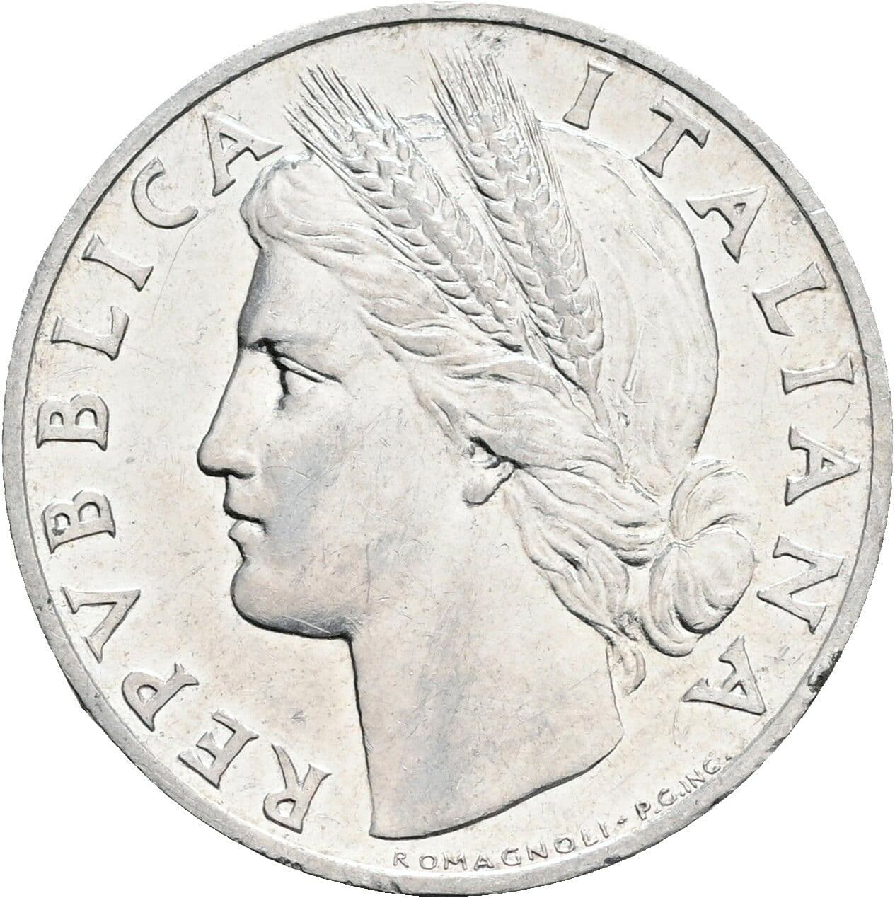 1 Lira 1948 – Vorderseite