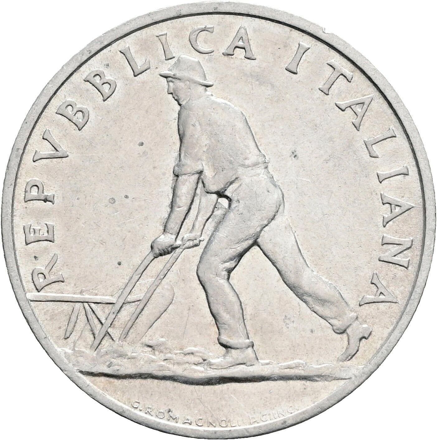 2 Lire 1948 – Vorderseite