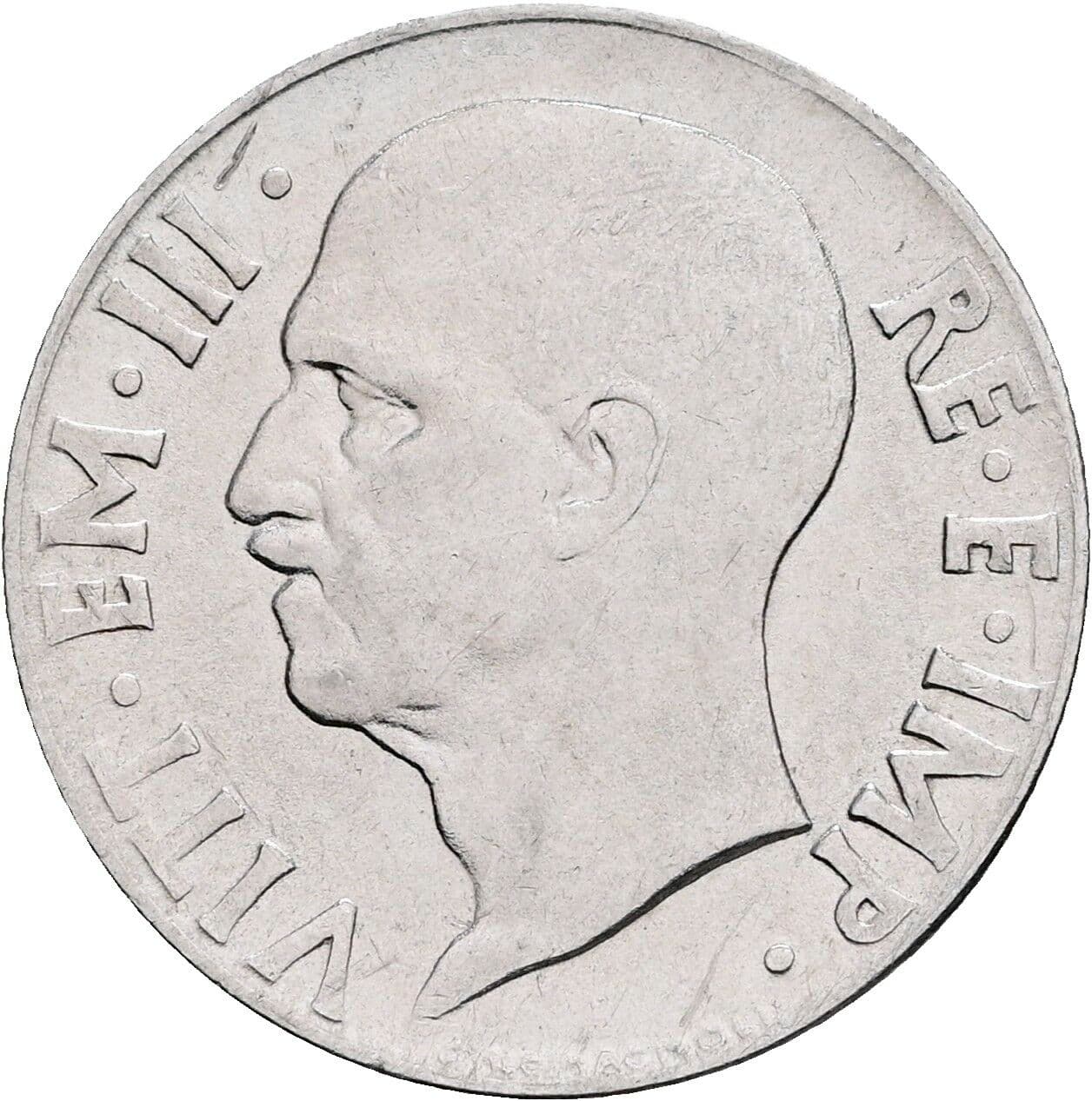 20 Centesimi Vittorio Emanuele III. 1900-1946 1940 – Vorderseite