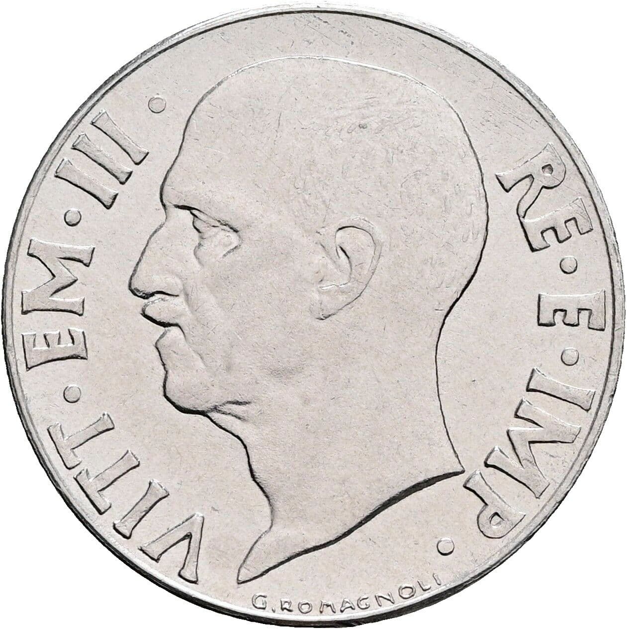 20 Centesimi Vittorio Emanuele III. 1900-1946 1940 – Vorderseite