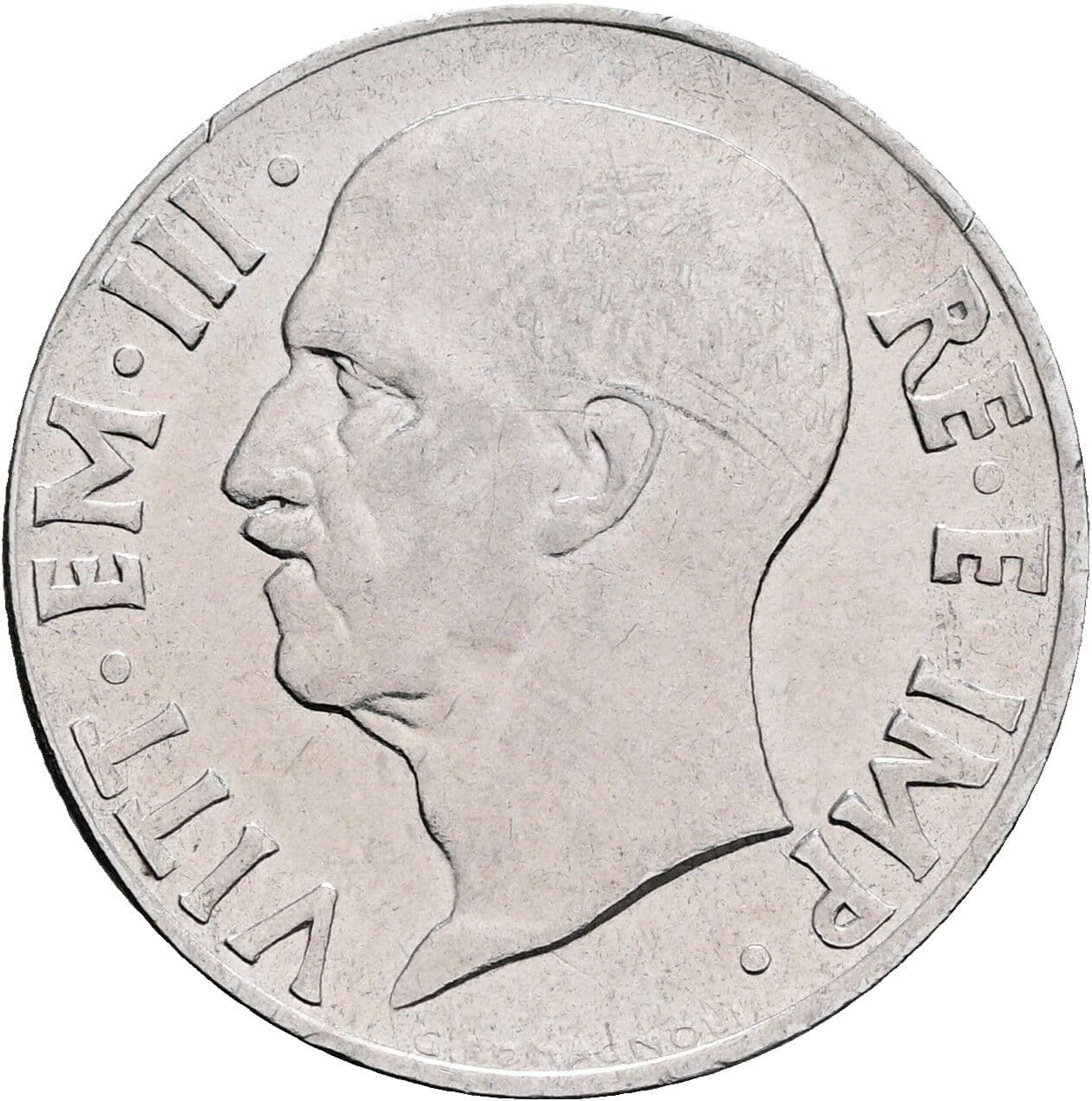 20 Centesimi Vittorio Emanuele III. 1900-1946 1940 – Vorderseite