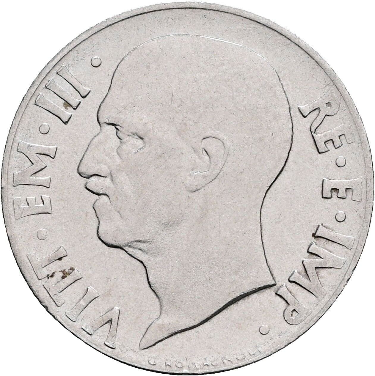 20 Centesimi Vittorio Emanuele III. 1900-1946 1940 – Vorderseite