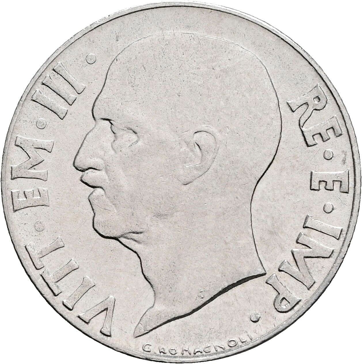20 Centesimi Vittorio Emanuele III. 1900-1946 1941 – Vorderseite