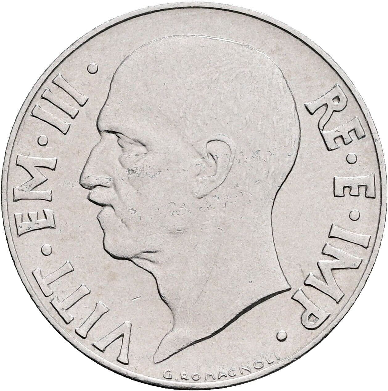 20 Centesimi Vittorio Emanuele III. 1900-1946 1941 – Vorderseite