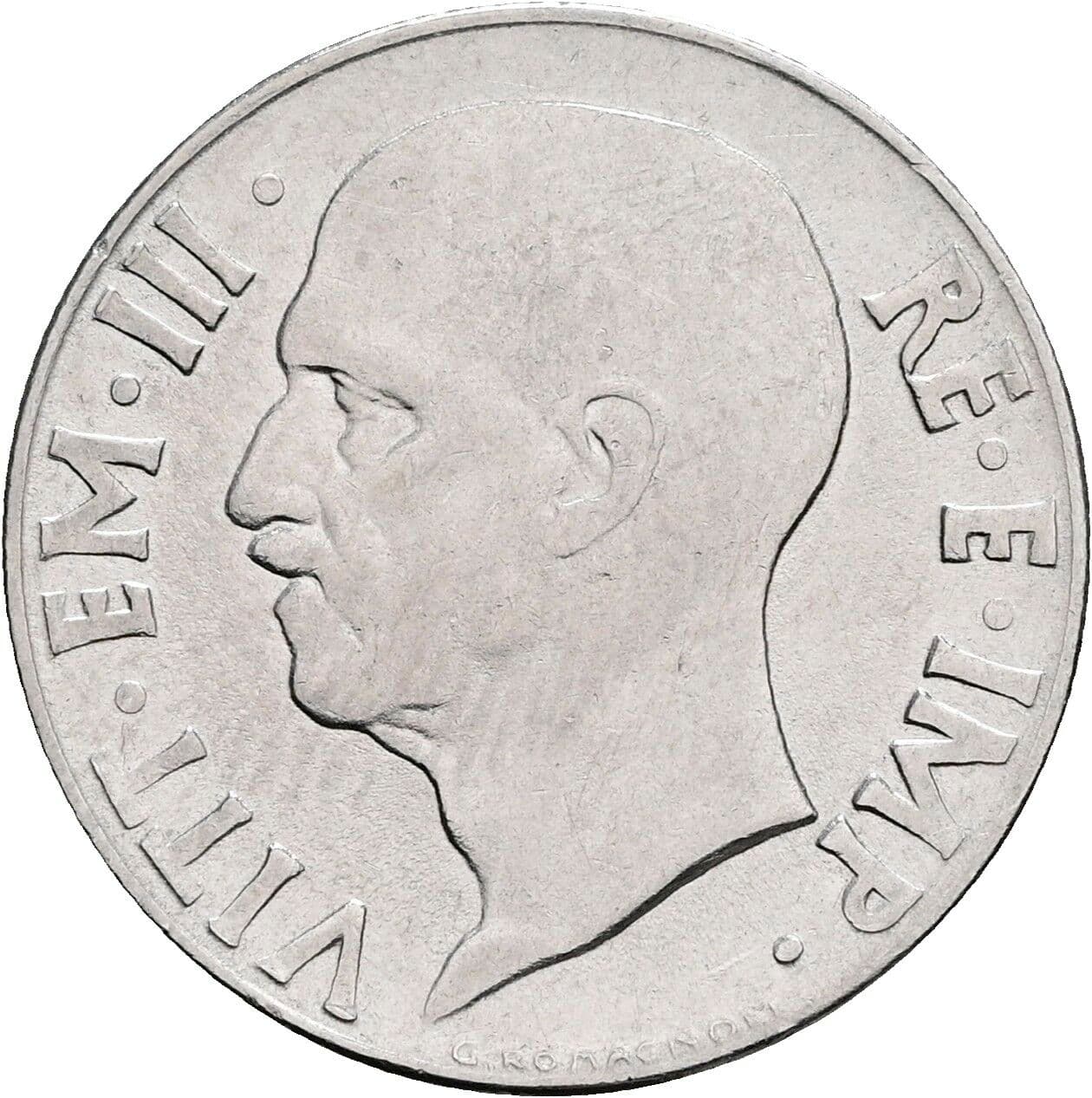 20 Centesimi Vittorio Emanuele III. 1900-1946 1940 – Vorderseite