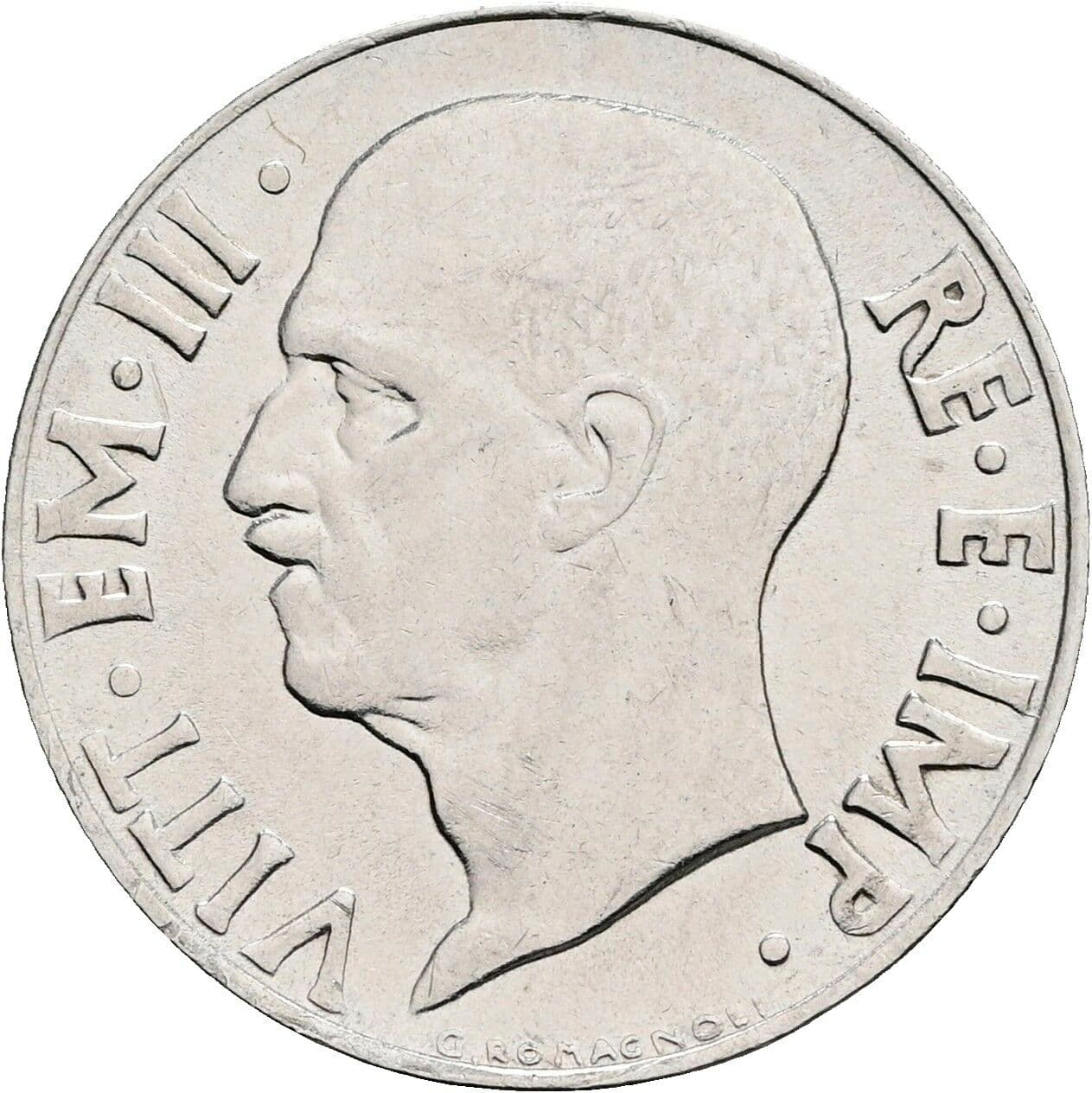 20 Centesimi Vittorio Emanuele III. 1900-1946 1940 – Vorderseite