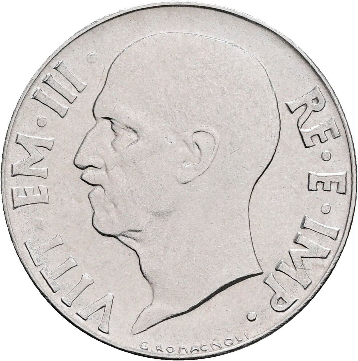 20 Centesimi Vittorio Emanuele III. 1900-1946 1941 – Vorderseite
