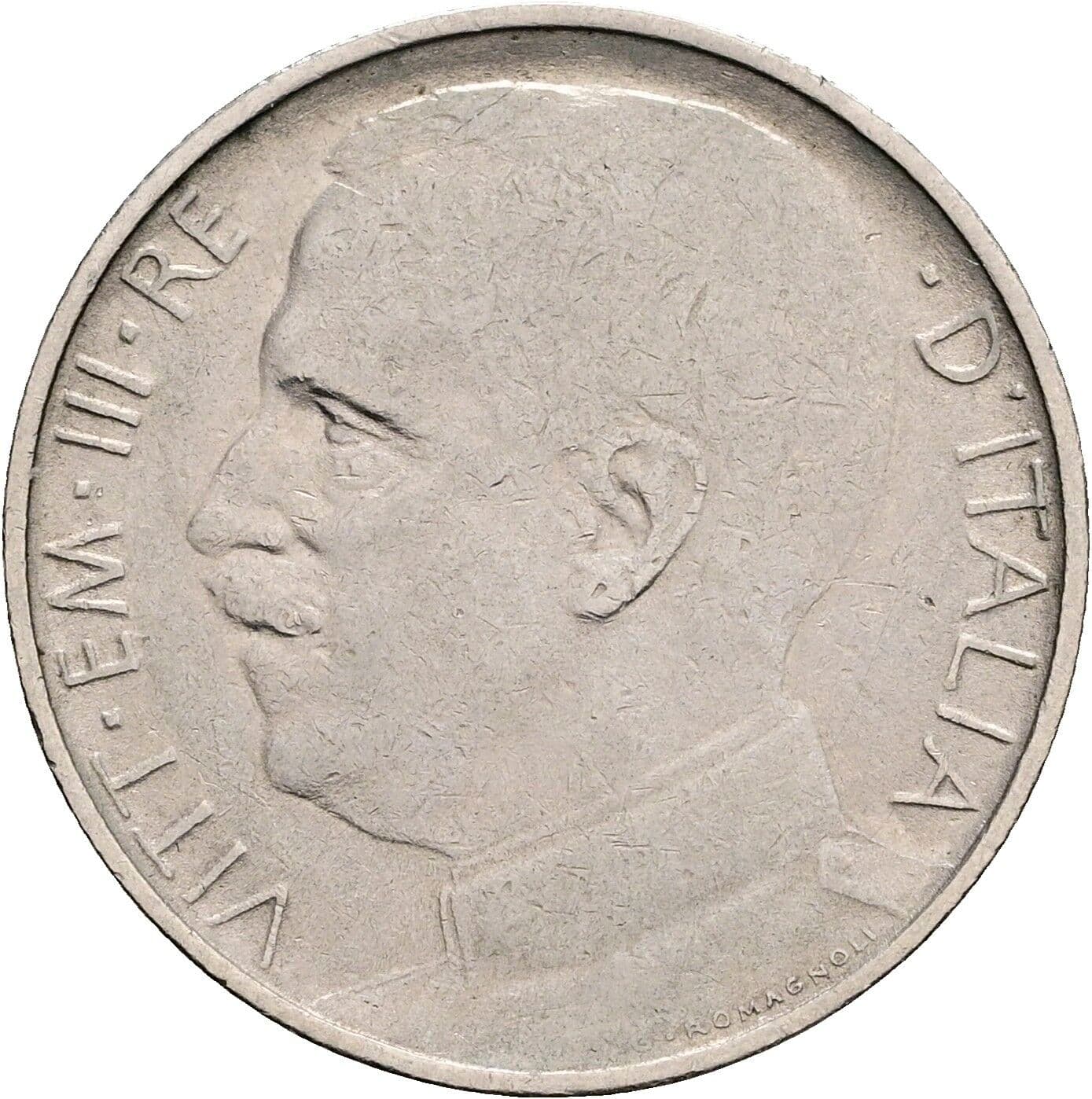 50 Centesimi Vittorio Emanuele III. 1900-1946 1920 – Vorderseite