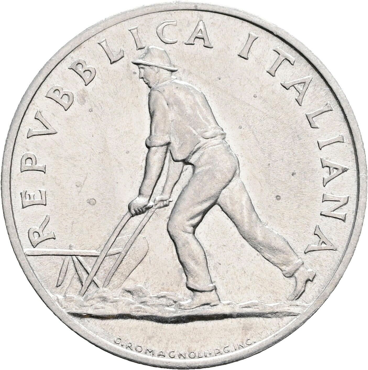 2 Lire 1950 – Vorderseite