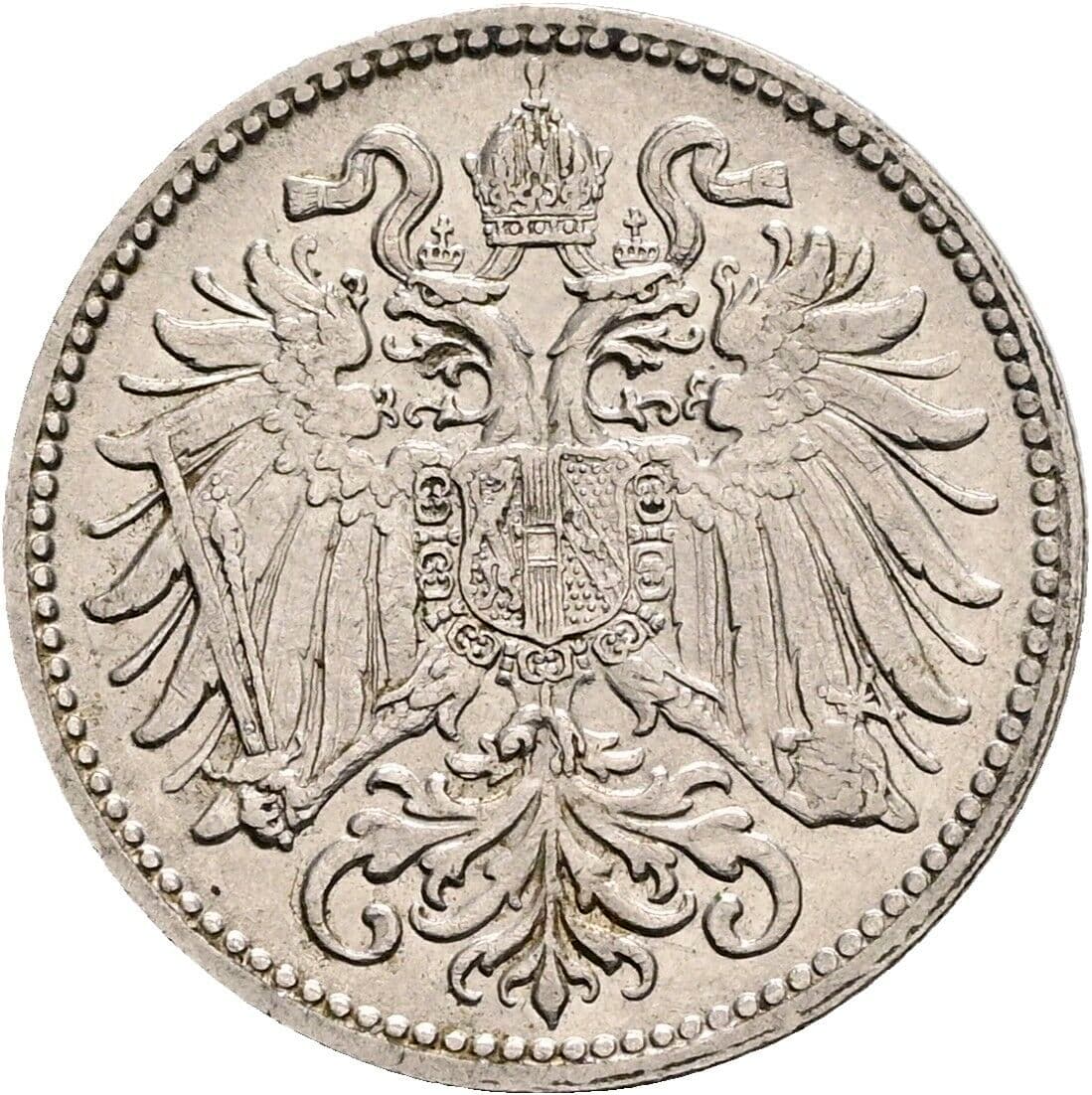 10 Heller Franz Joseph I. 1848-1916 1909 – Rückseite