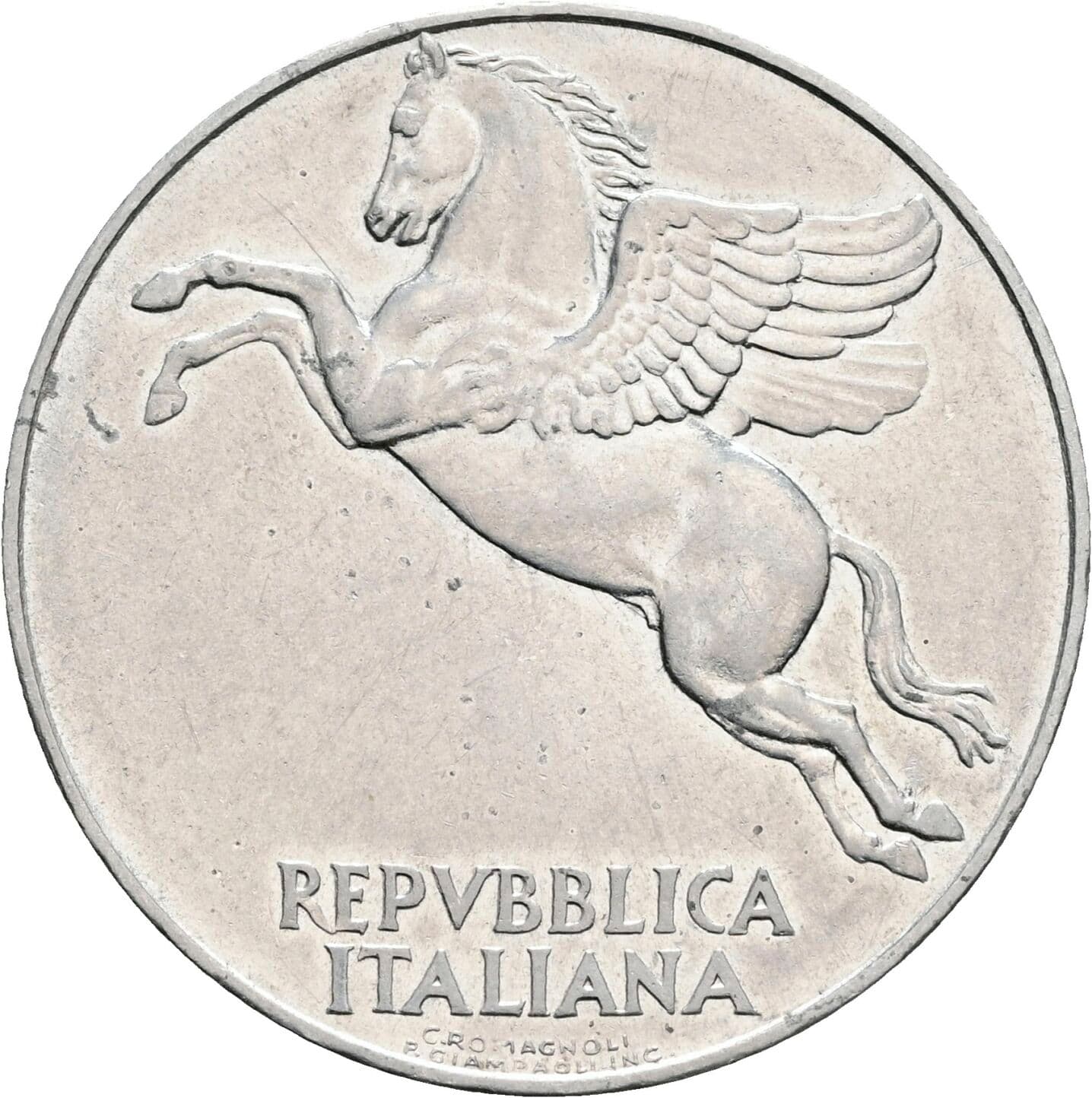 10 Lire 1949 – Rückseite