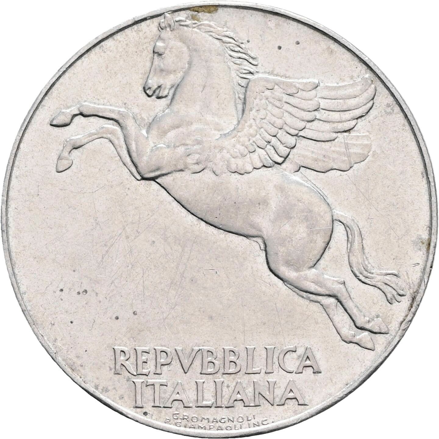 10 Lire 1950 – Rückseite