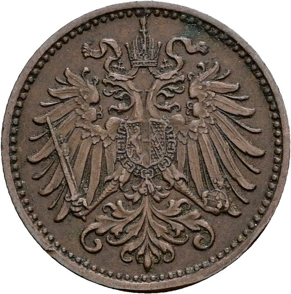 1 Heller Franz Joseph I. 1848-1916 1900 – Rückseite