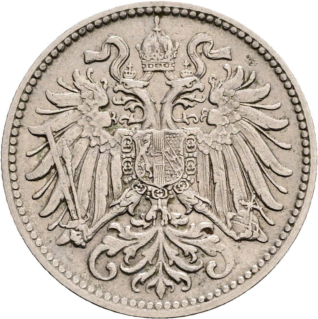 10 Heller Franz Joseph I. 1848-1916 1895 – Rückseite