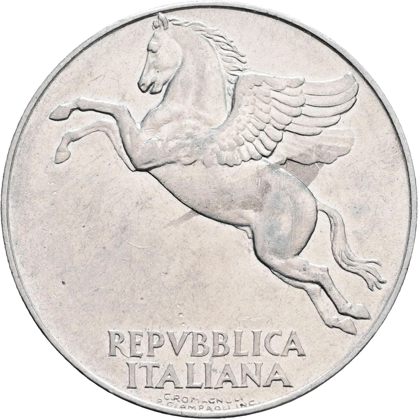 10 Lire 1949 – Rückseite