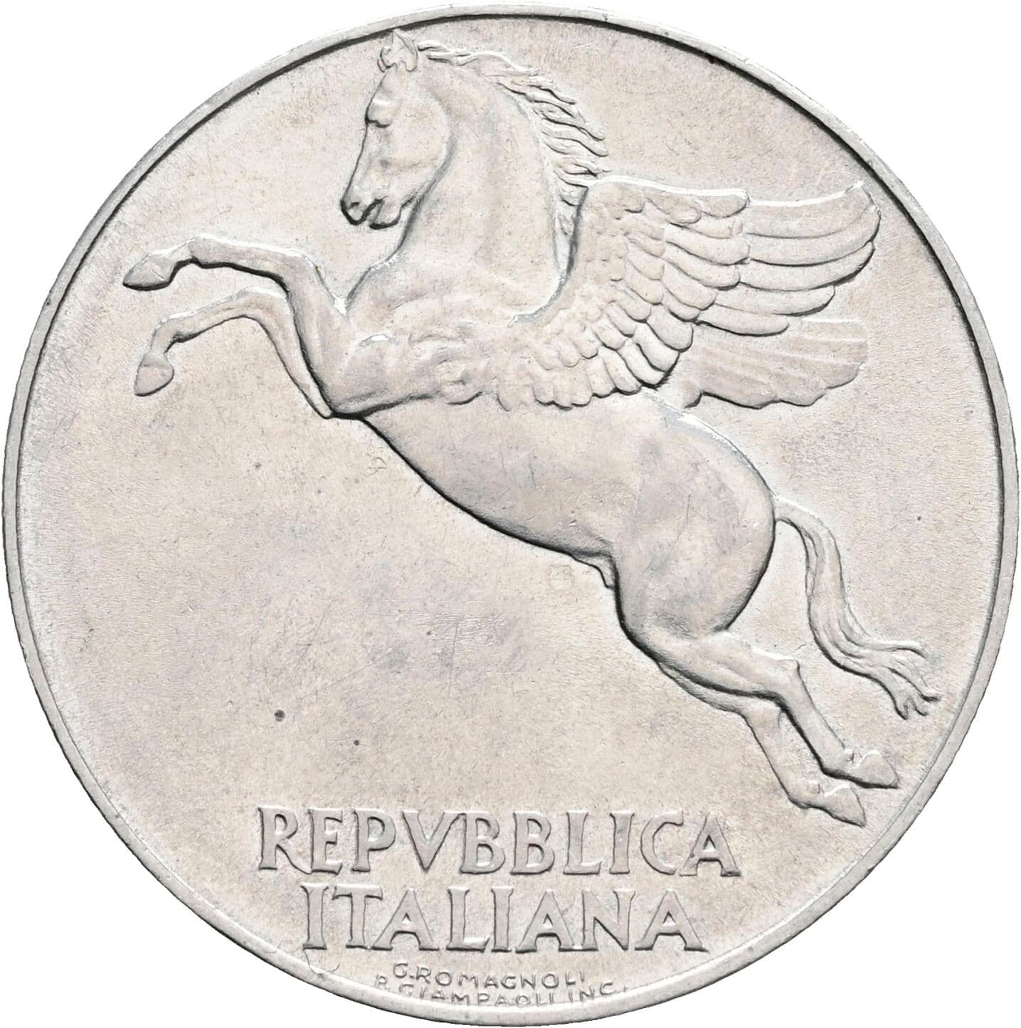 10 Lire 1949 – Rückseite