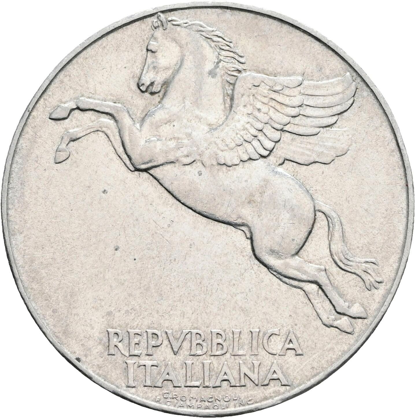 10 Lire 1949 – Rückseite