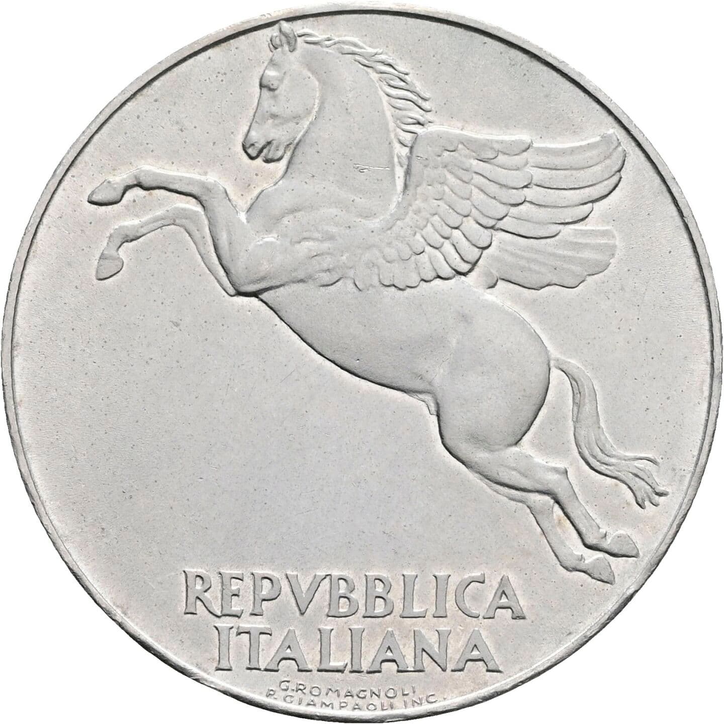 10 Lire 1950 – Rückseite