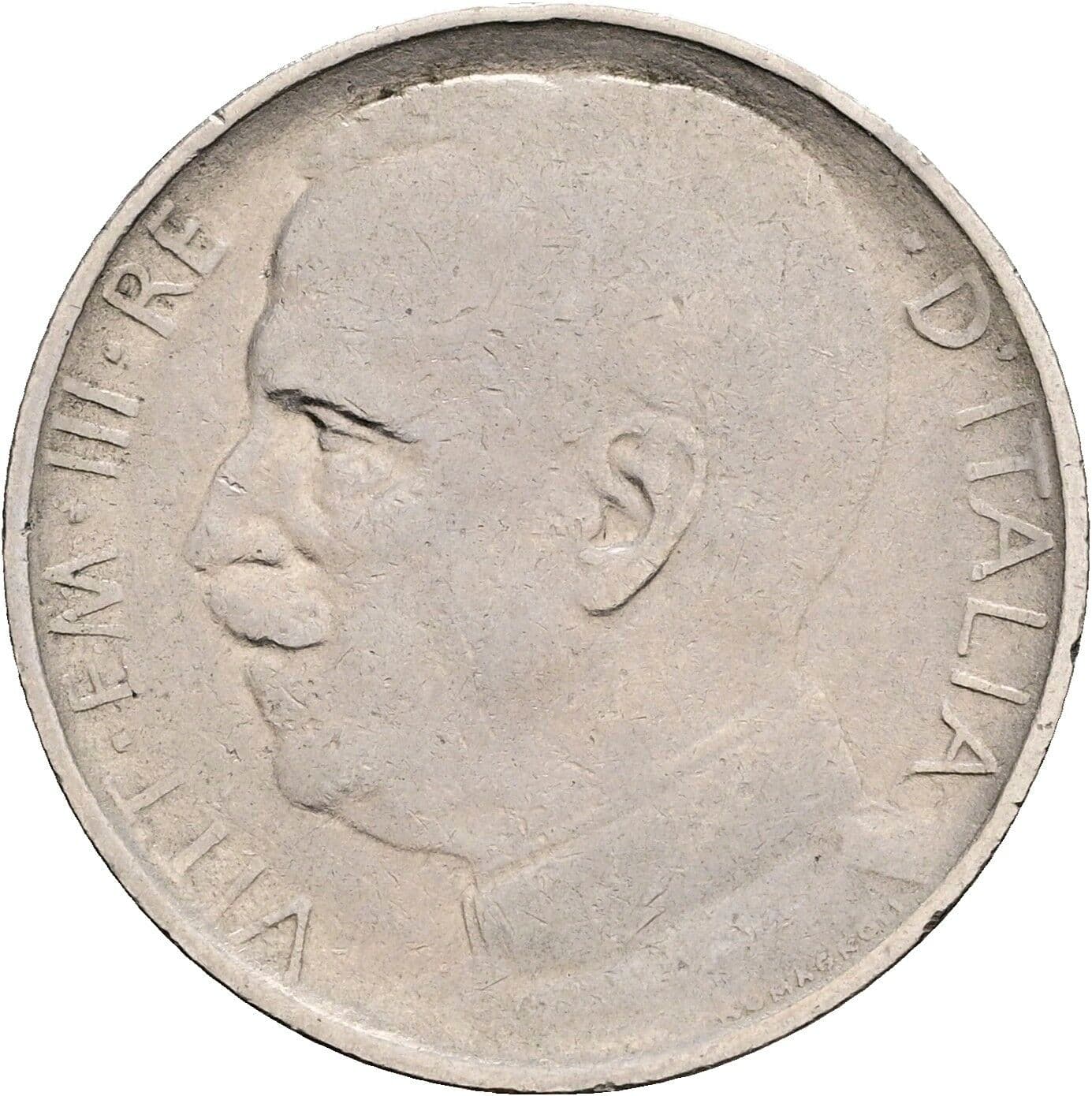 50 Centesimi Vittorio Emanuele III. 1900-1946 1921 – Vorderseite