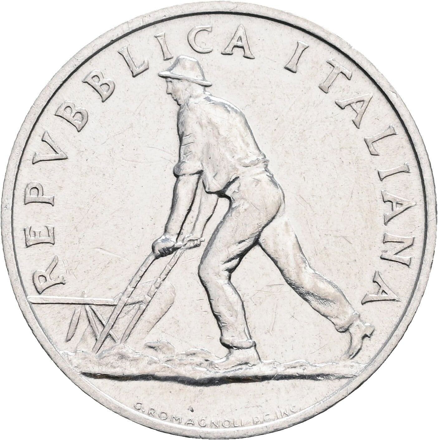 2 Lire 1948 – Vorderseite