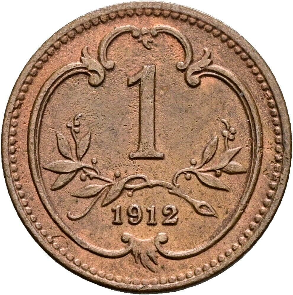 1 Heller Franz Joseph I. 1848-1916 1912 – Vorderseite