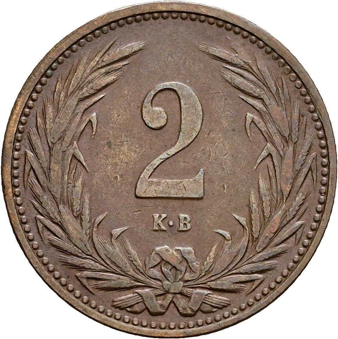 2 Filler Franz Joseph I. 1848-1916 1914 KB, Kremnitz – Vorderseite