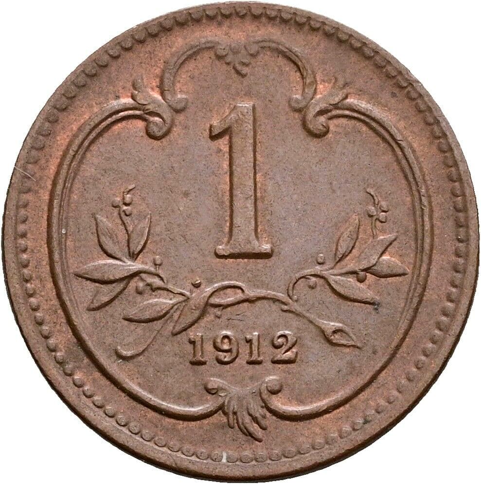 1 Heller Franz Joseph I. 1848-1916 1912 – Vorderseite