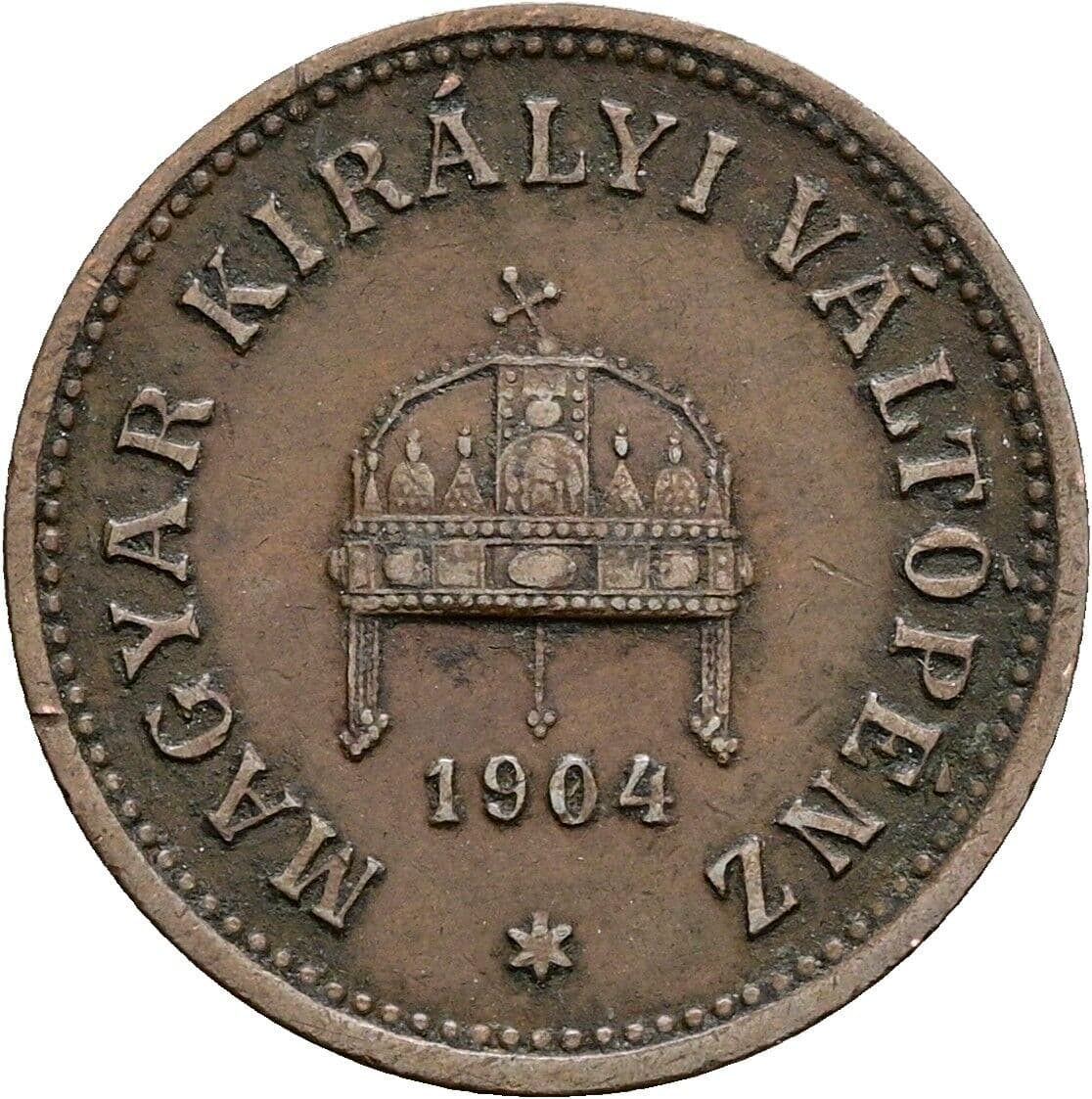 2 Filler Franz Joseph I. 1848-1916 1904 KB, Kremnitz – Rückseite