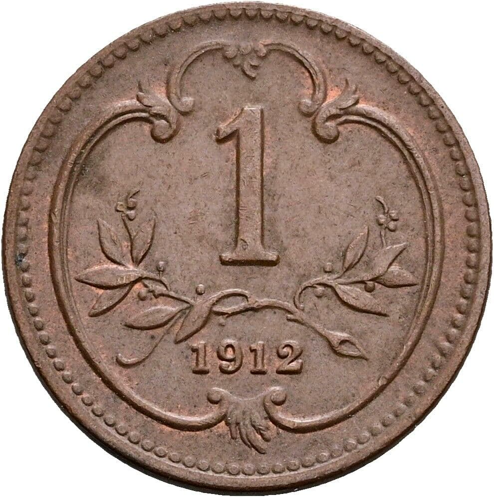1 Heller Franz Joseph I. 1848-1916 1912 – Vorderseite