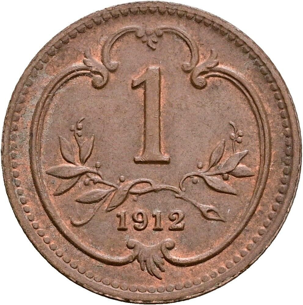 1 Heller Franz Joseph I. 1848-1916 1912 – Vorderseite