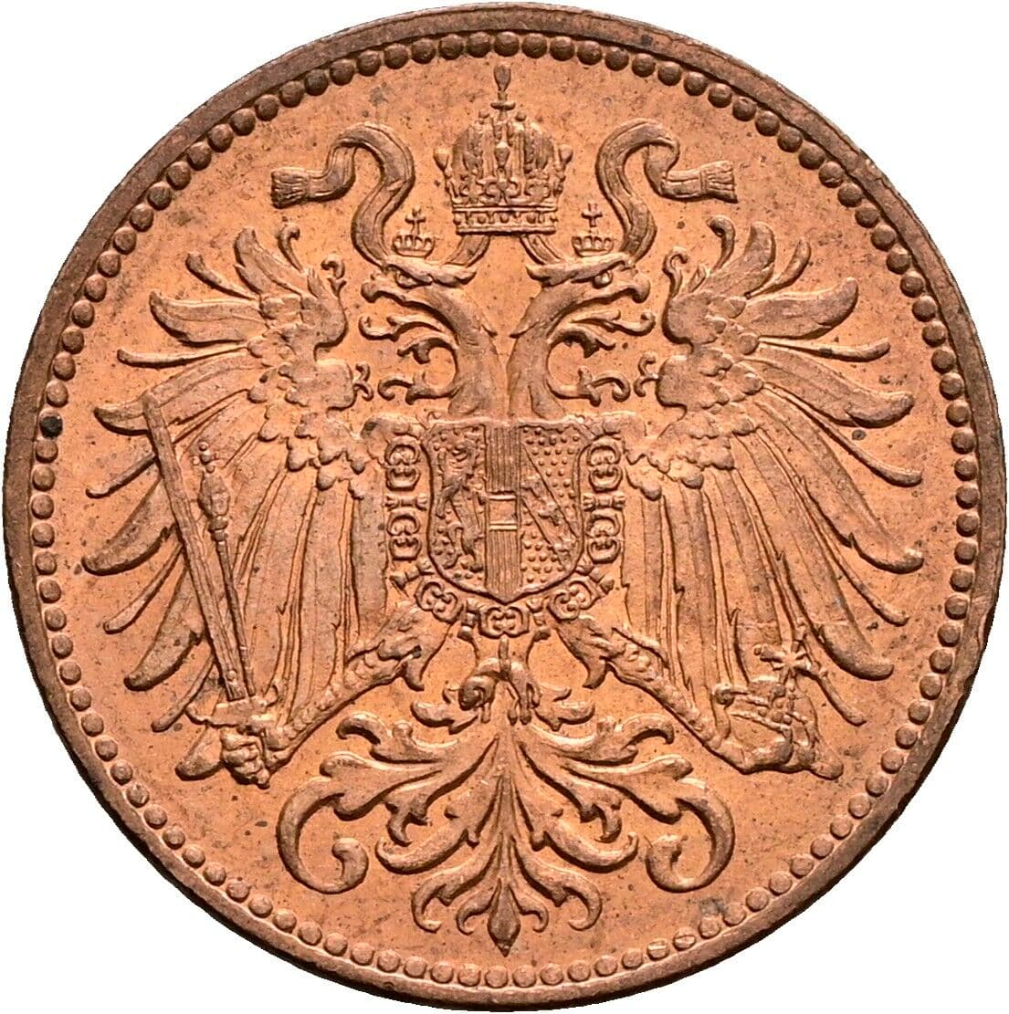 2 Heller Franz Joseph I. 1848-1916 1914 – Rückseite
