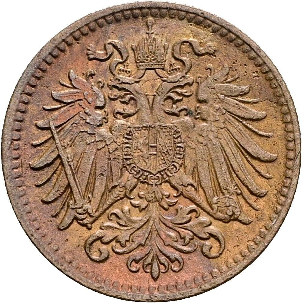 1 Heller Franz Joseph I. 1848-1916 1912 – Rückseite