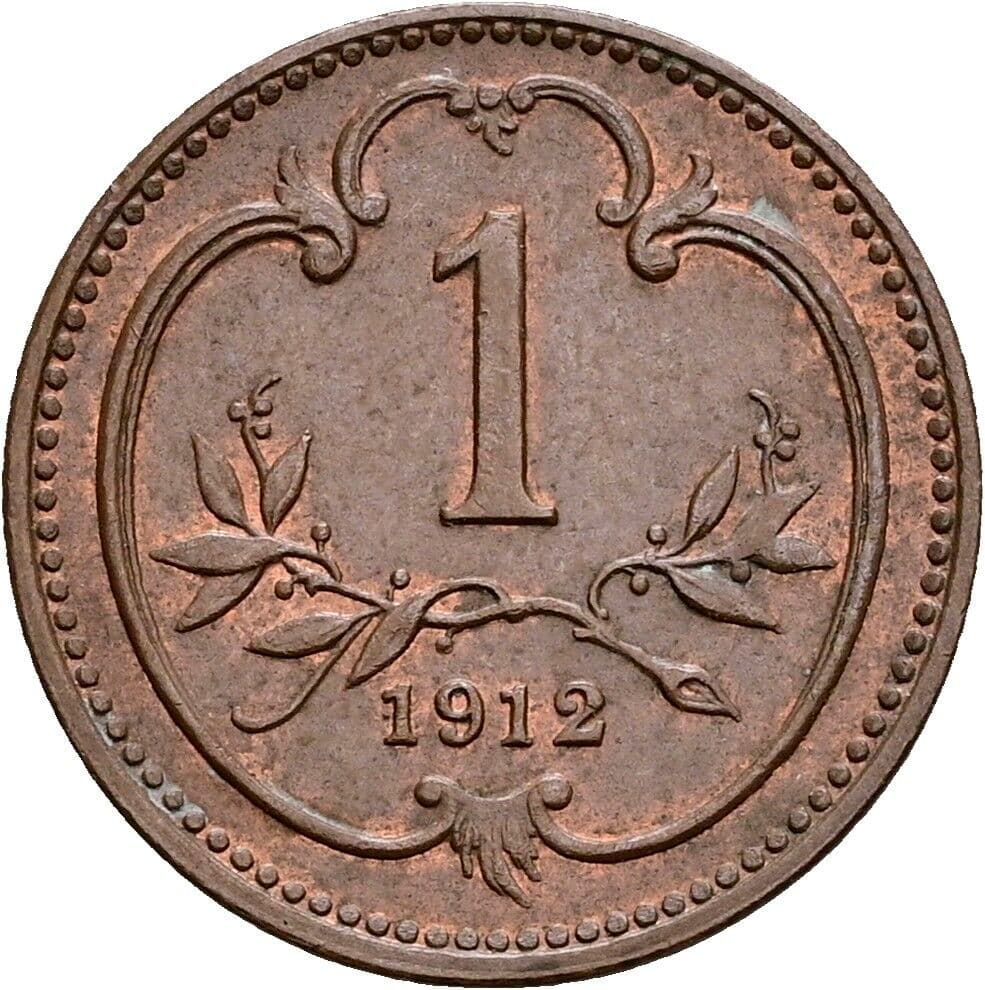 1 Heller Franz Joseph I. 1848-1916 1912 – Vorderseite