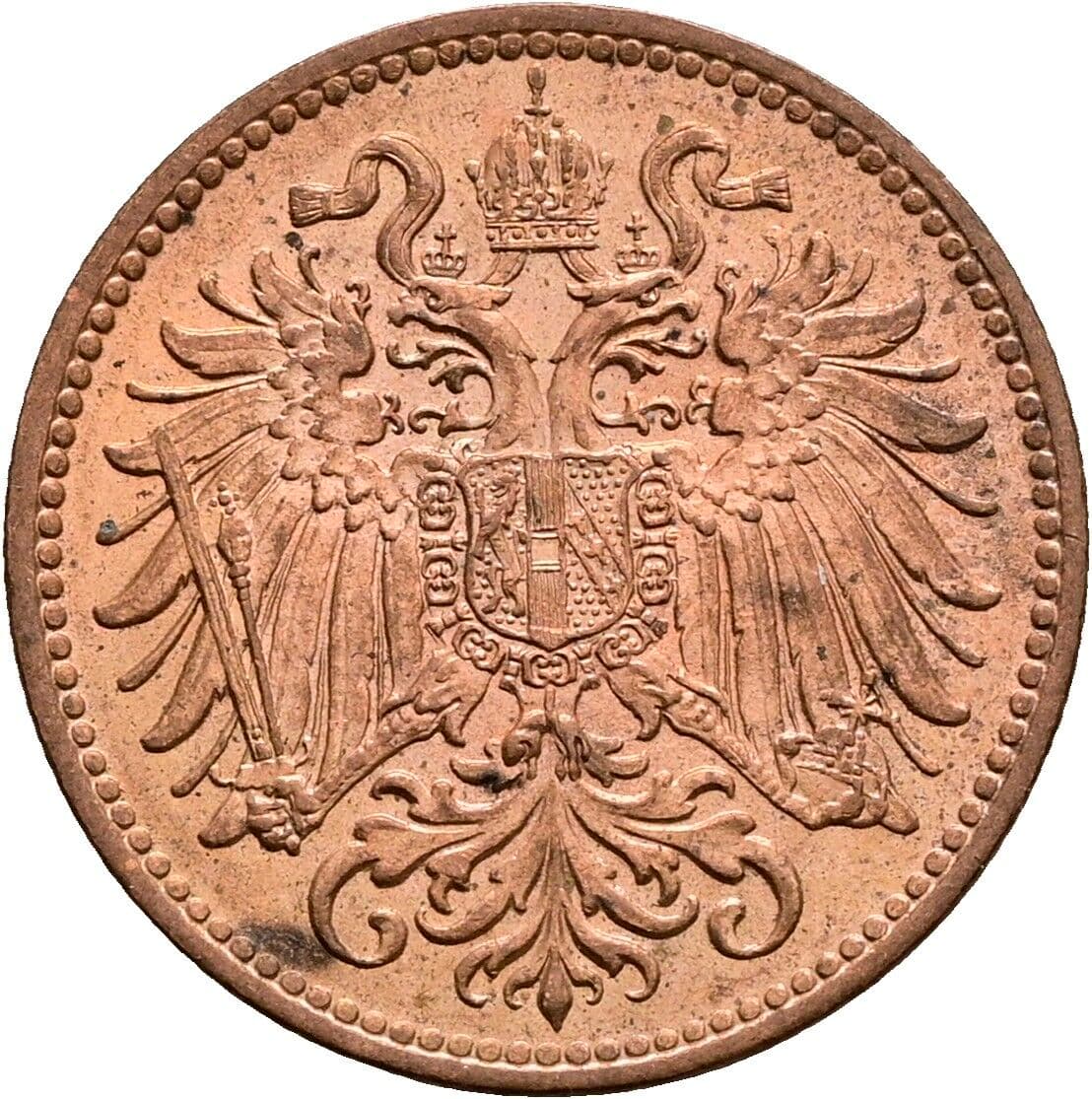 2 Heller Franz Joseph I. 1848-1916 1914 – Rückseite