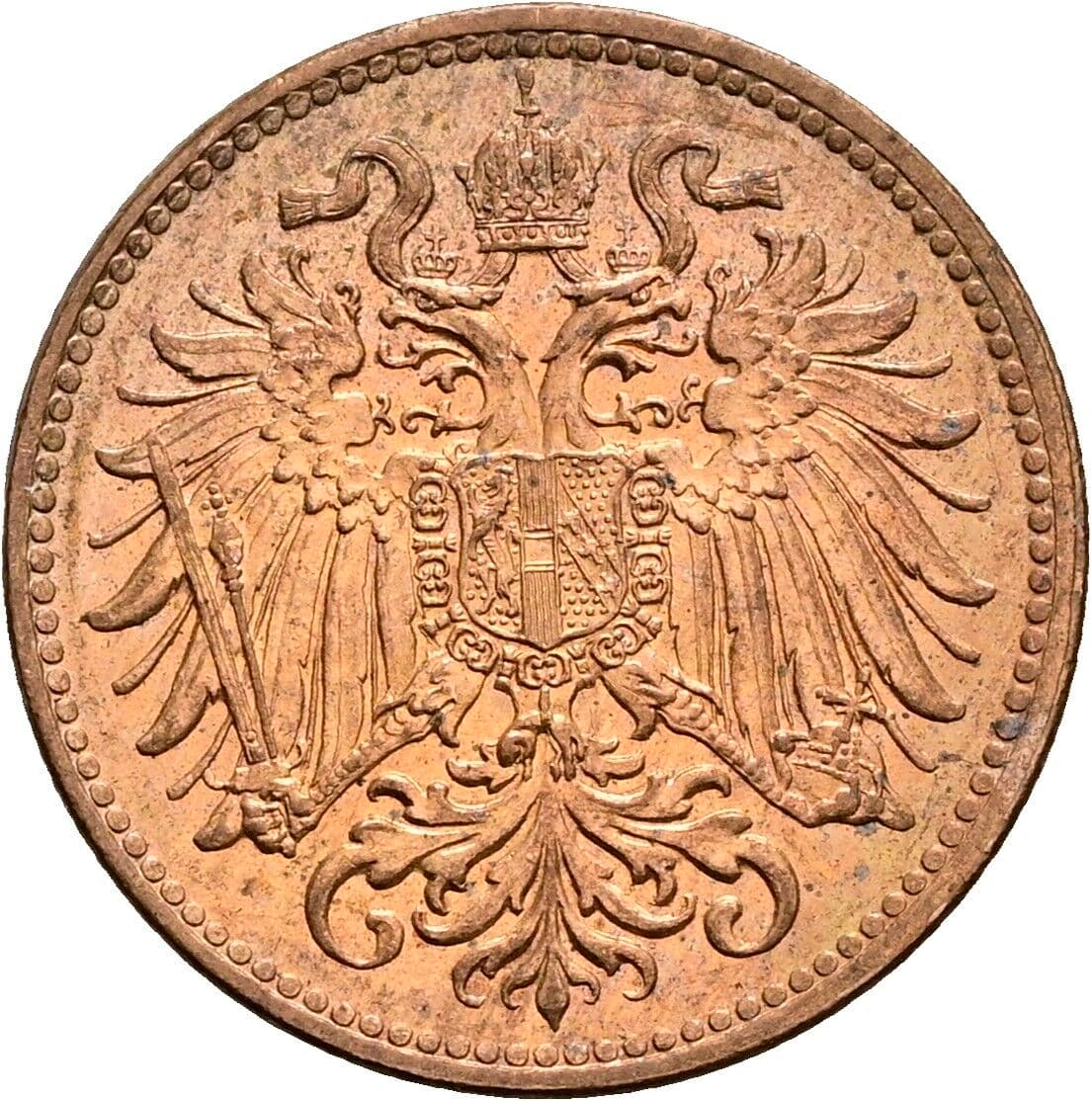 2 Heller Franz Joseph I. 1848-1916 1914 – Rückseite