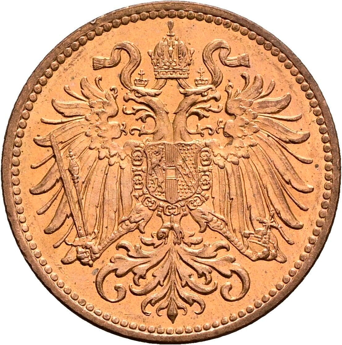 2 Heller Franz Joseph I. 1848-1916 1914 – Rückseite