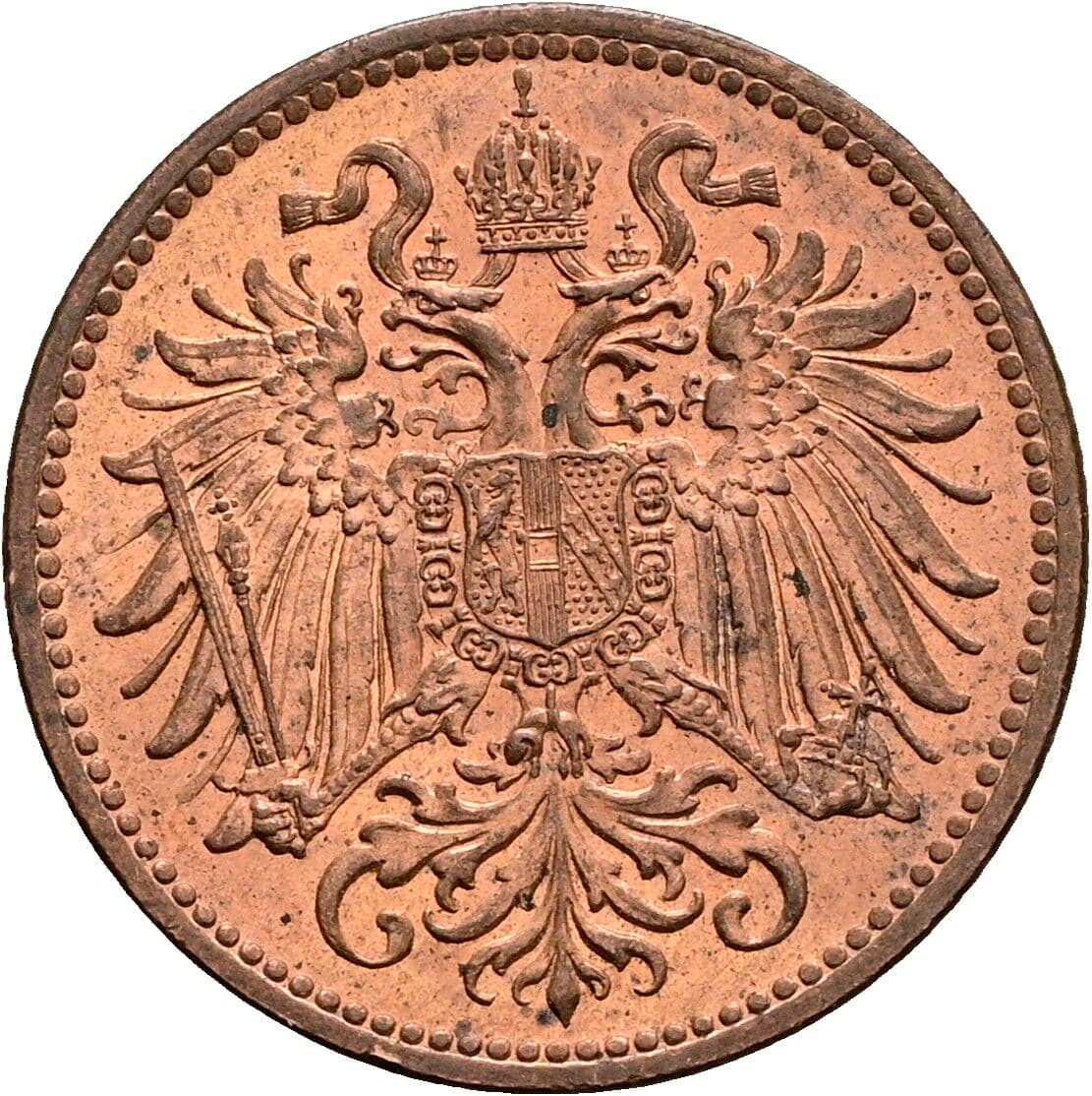 2 Heller Franz Joseph I. 1848-1916 1914 – Rückseite
