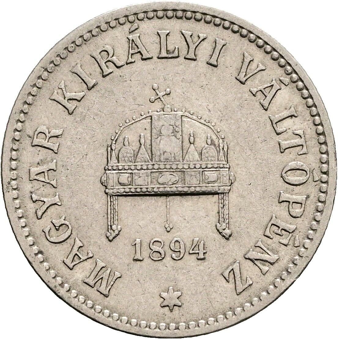 10 Filler Franz Joseph I. 1848-1916 1894 KB, Kremnitz – Rückseite