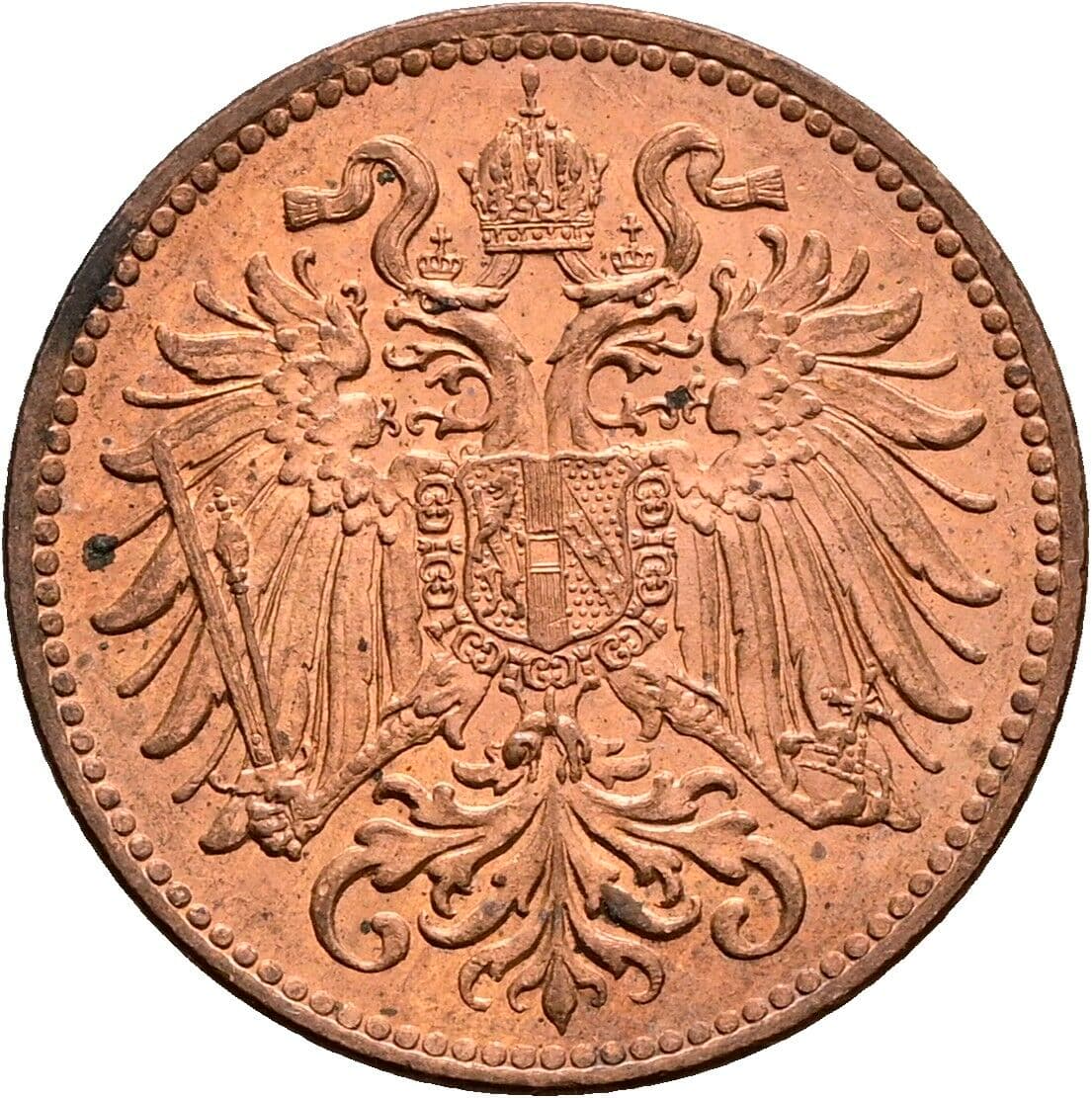 2 Heller Franz Joseph I. 1848-1916 1914 – Rückseite