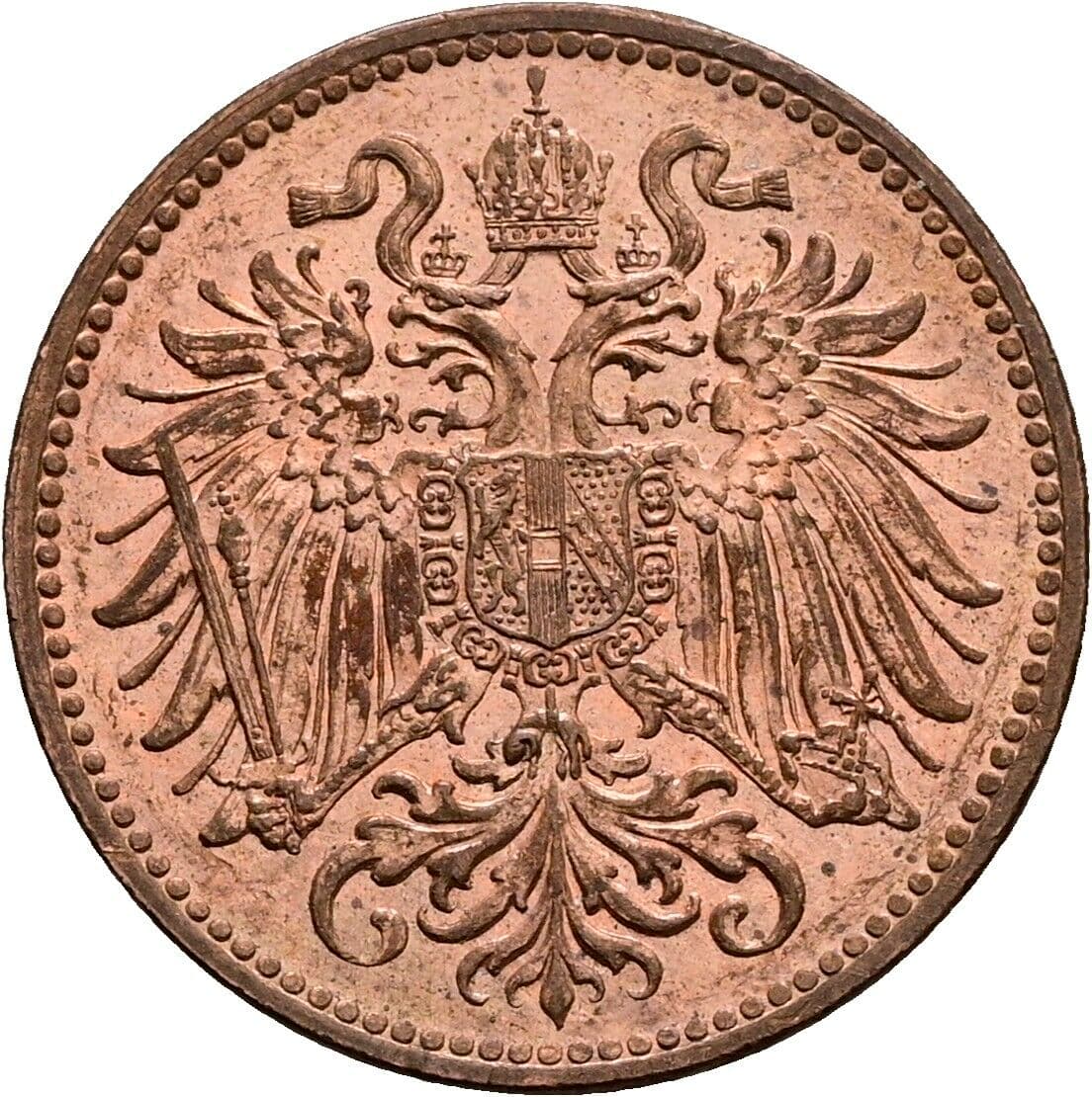 2 Heller Franz Joseph I. 1848-1916 1914 – Rückseite