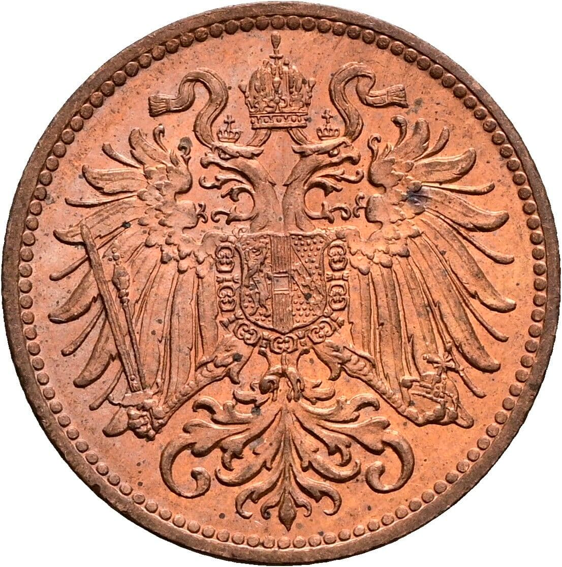 2 Heller Franz Joseph I. 1848-1916 1914 – Rückseite