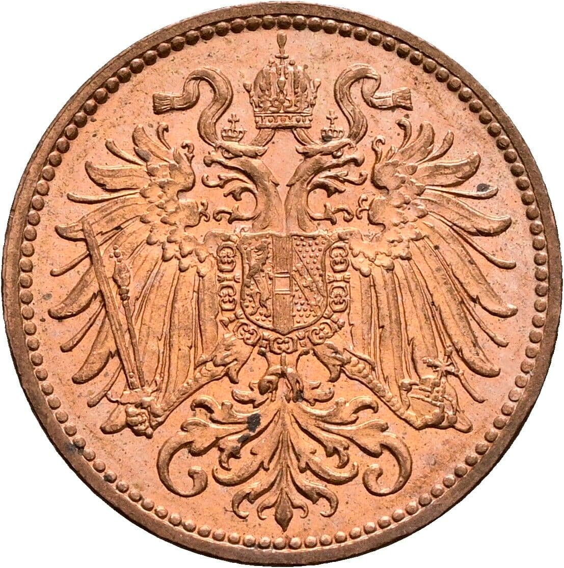 2 Heller Franz Joseph I. 1848-1916 1914 – Rückseite