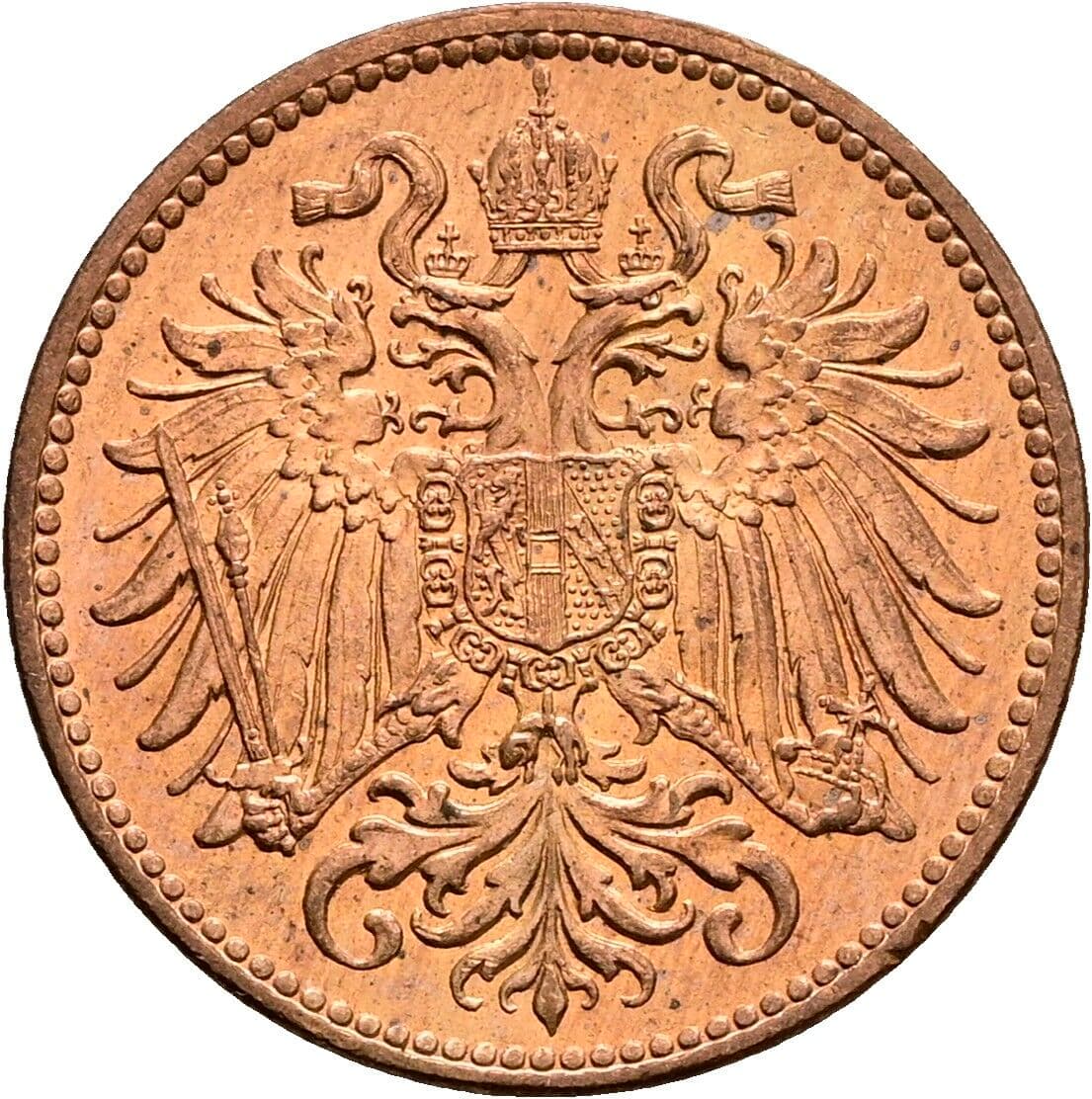 2 Heller Franz Joseph I. 1848-1916 1914 – Rückseite