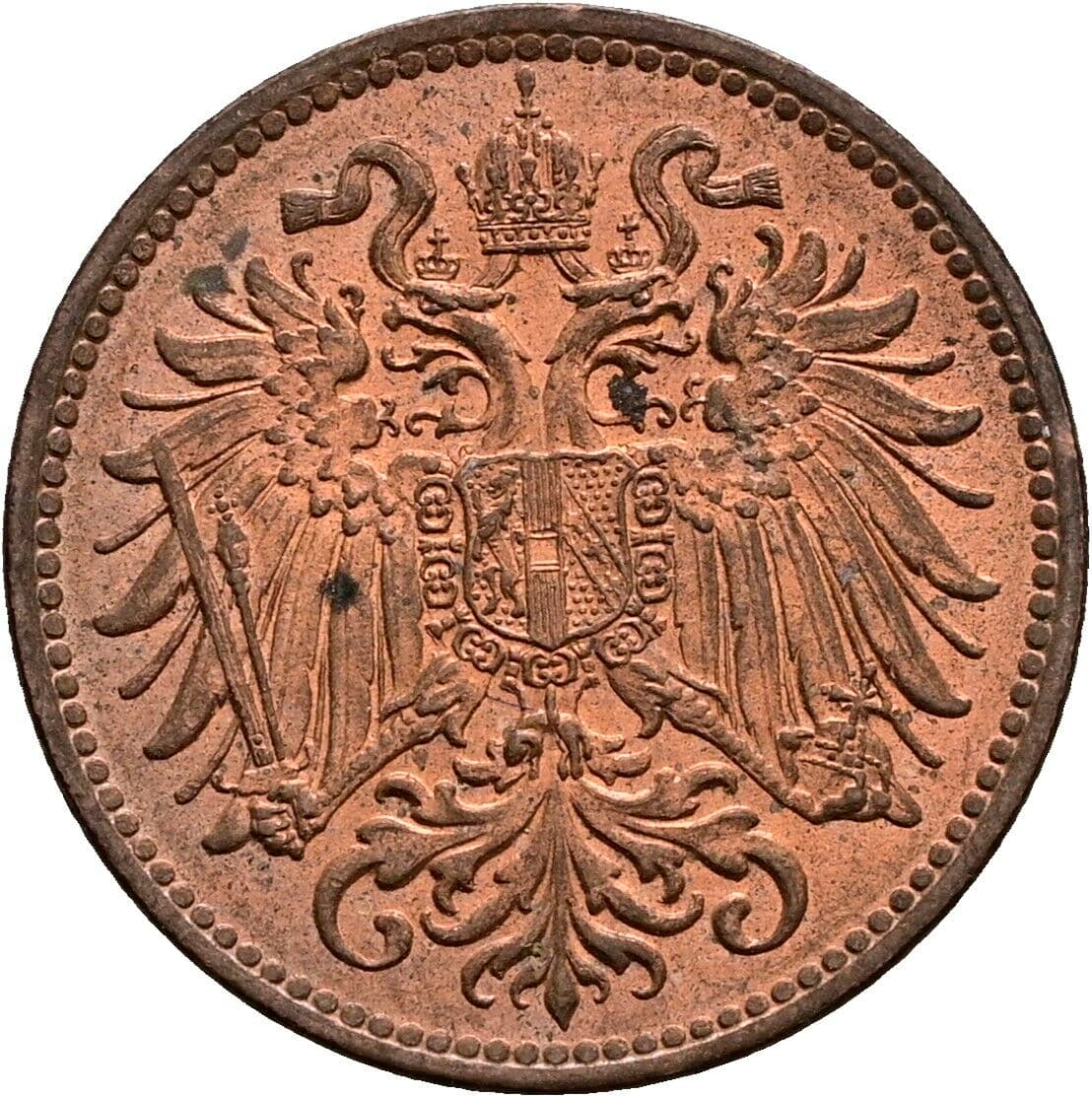 2 Heller Franz Joseph I. 1848-1916 1914 – Rückseite