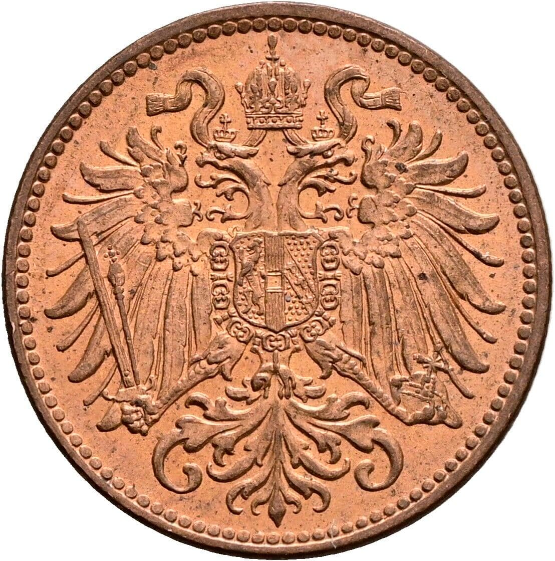 2 Heller Franz Joseph I. 1848-1916 1914 – Rückseite