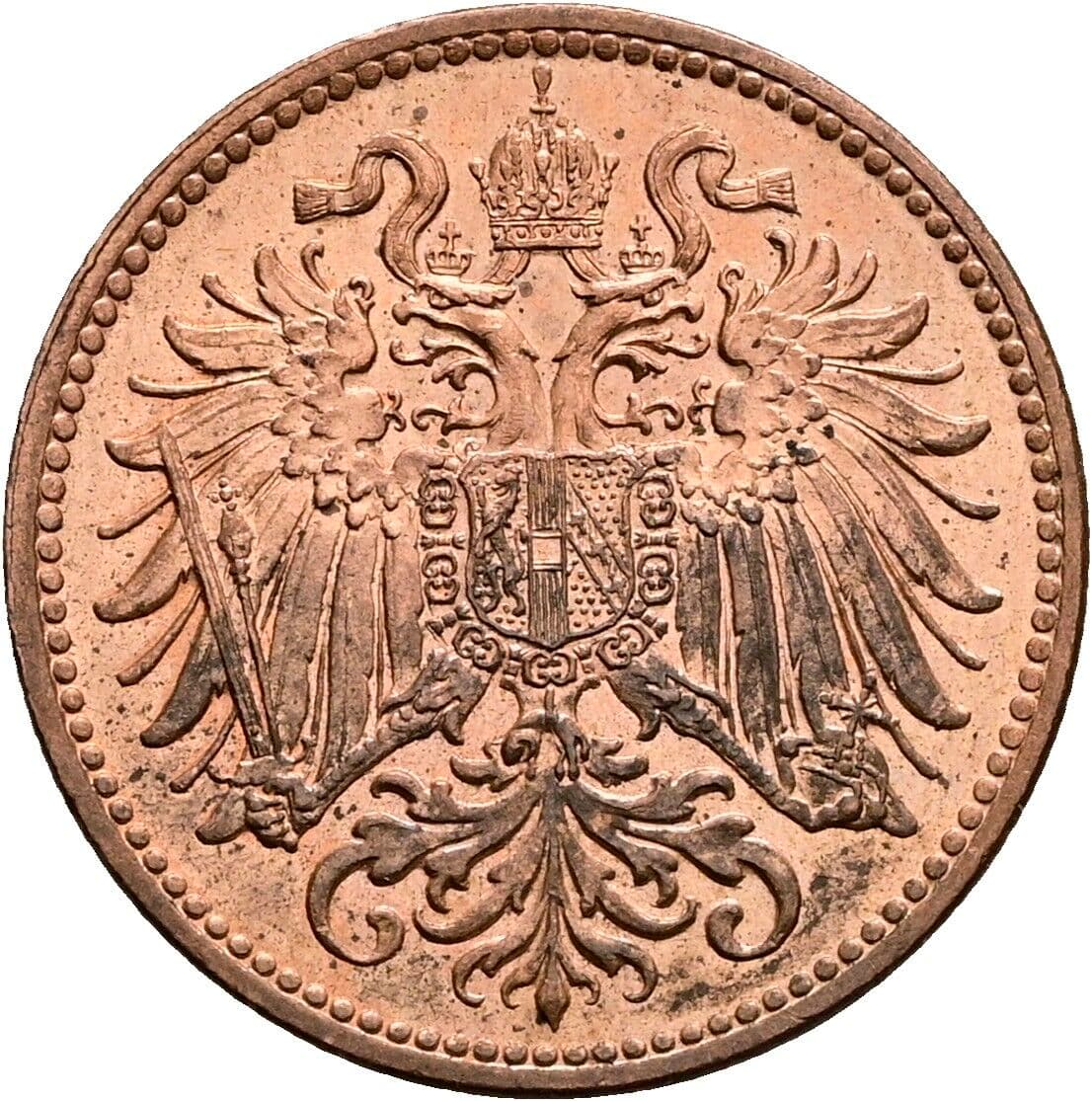 2 Heller Franz Joseph I. 1848-1916 1914 – Rückseite