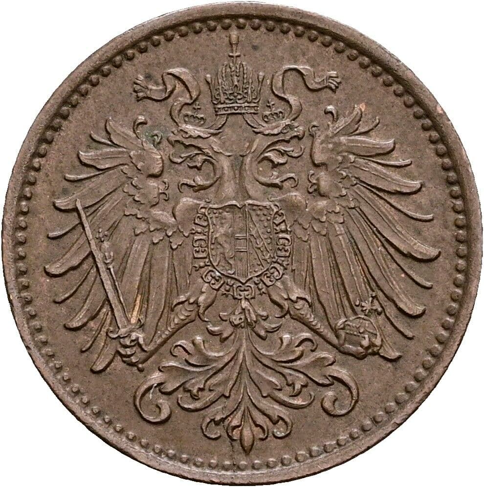 1 Heller Franz Joseph I. 1848-1916 1897 – Rückseite