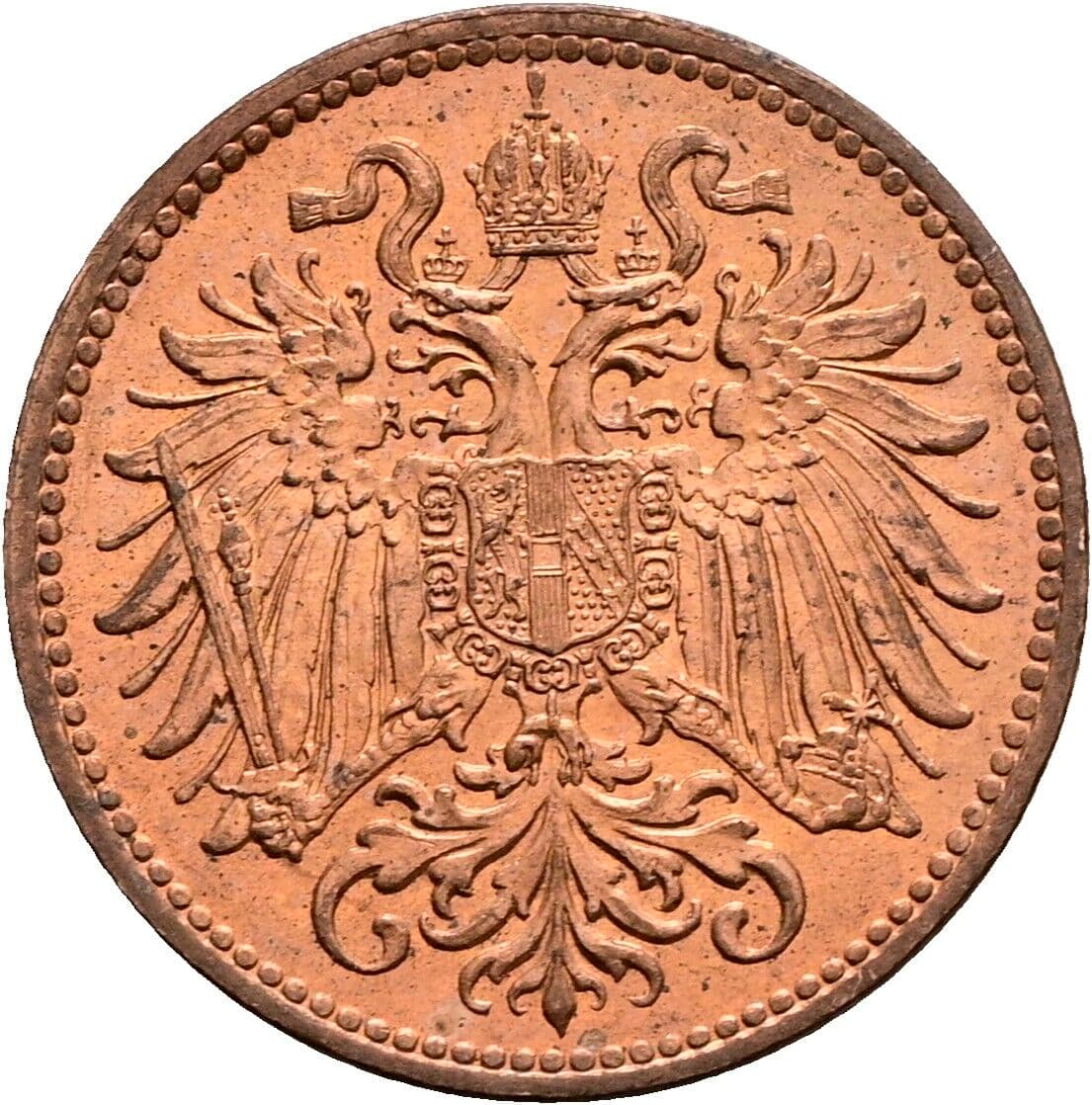 2 Heller Franz Joseph I. 1848-1916 1914 – Rückseite