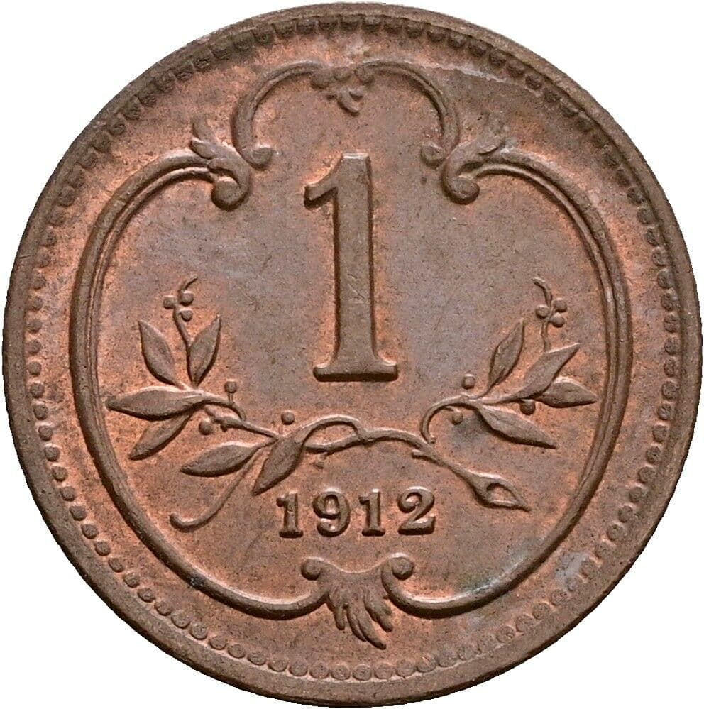 1 Heller Franz Joseph I. 1848-1916 1912 – Vorderseite